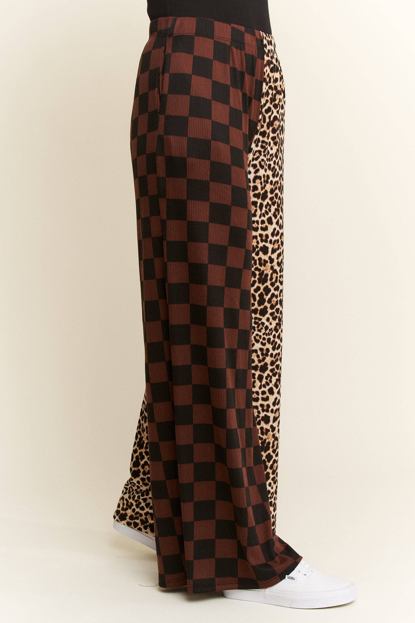 Sid & Nancy Leopard Checkered Pants
