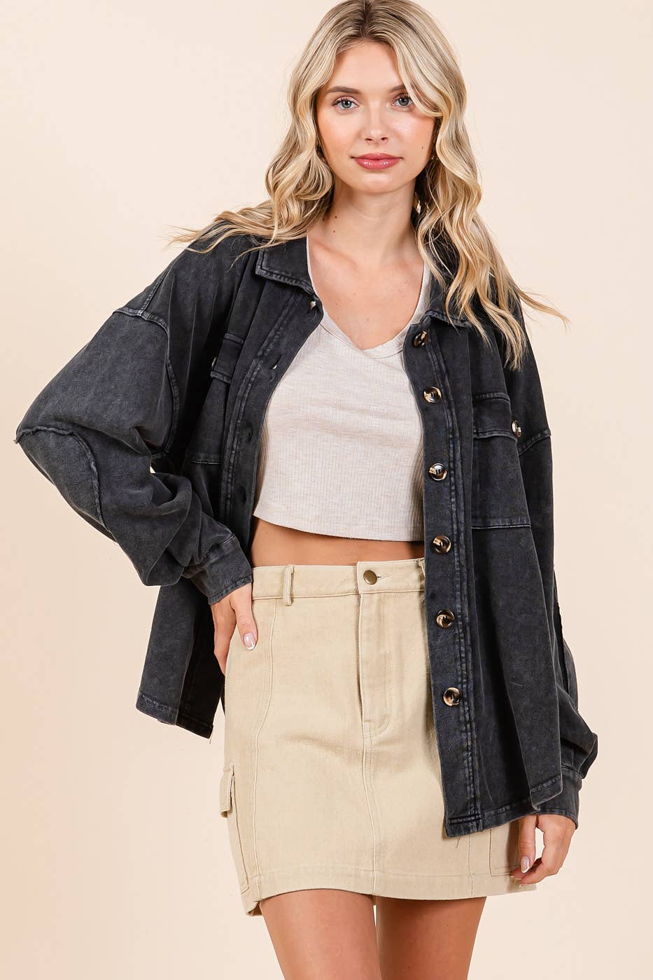 He Better Have a Motorcycle! Black Shacket