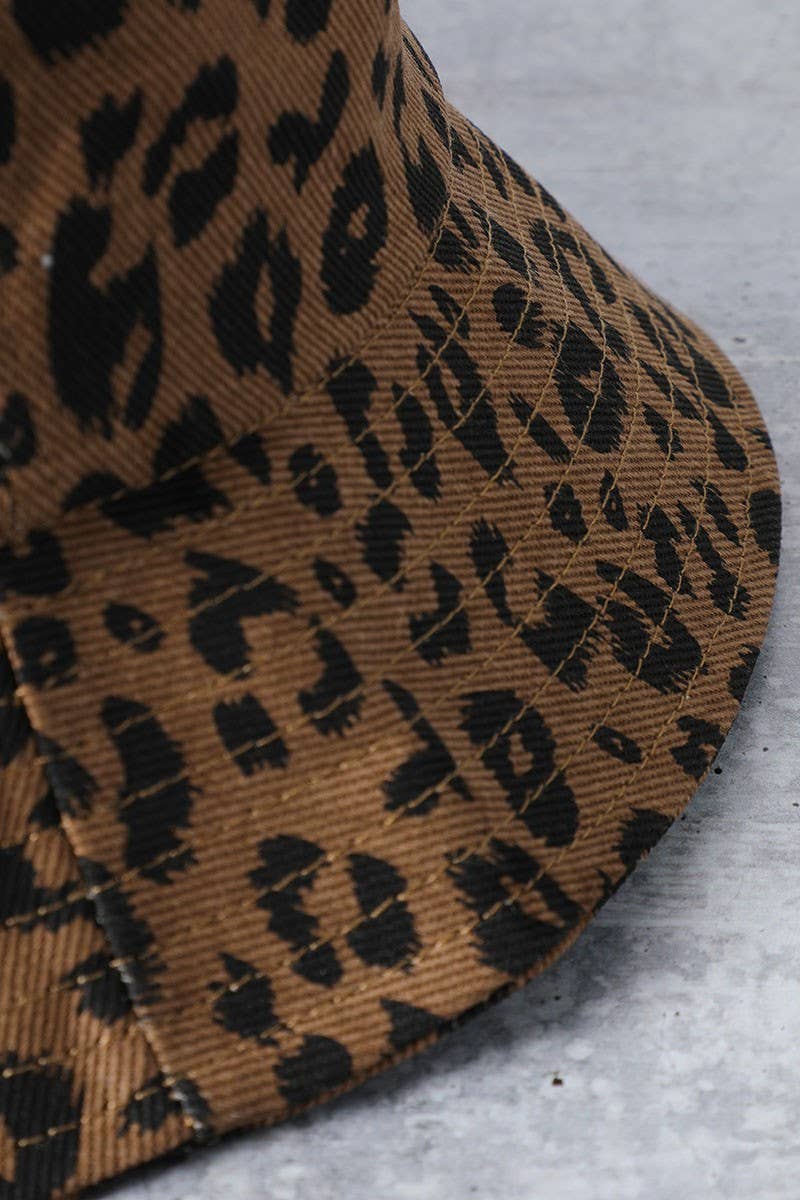 Leopard Print Bucket Hat