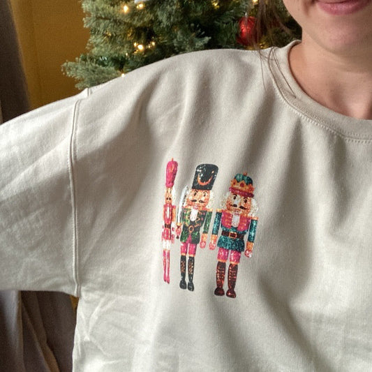 Glitter Nutcracker Crewneck Sweatshirt
