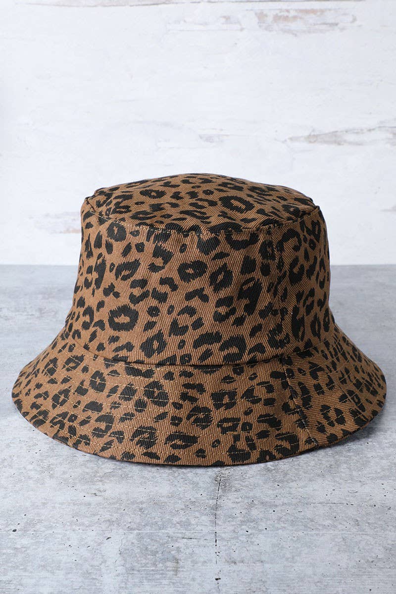 Leopard Print Bucket Hat