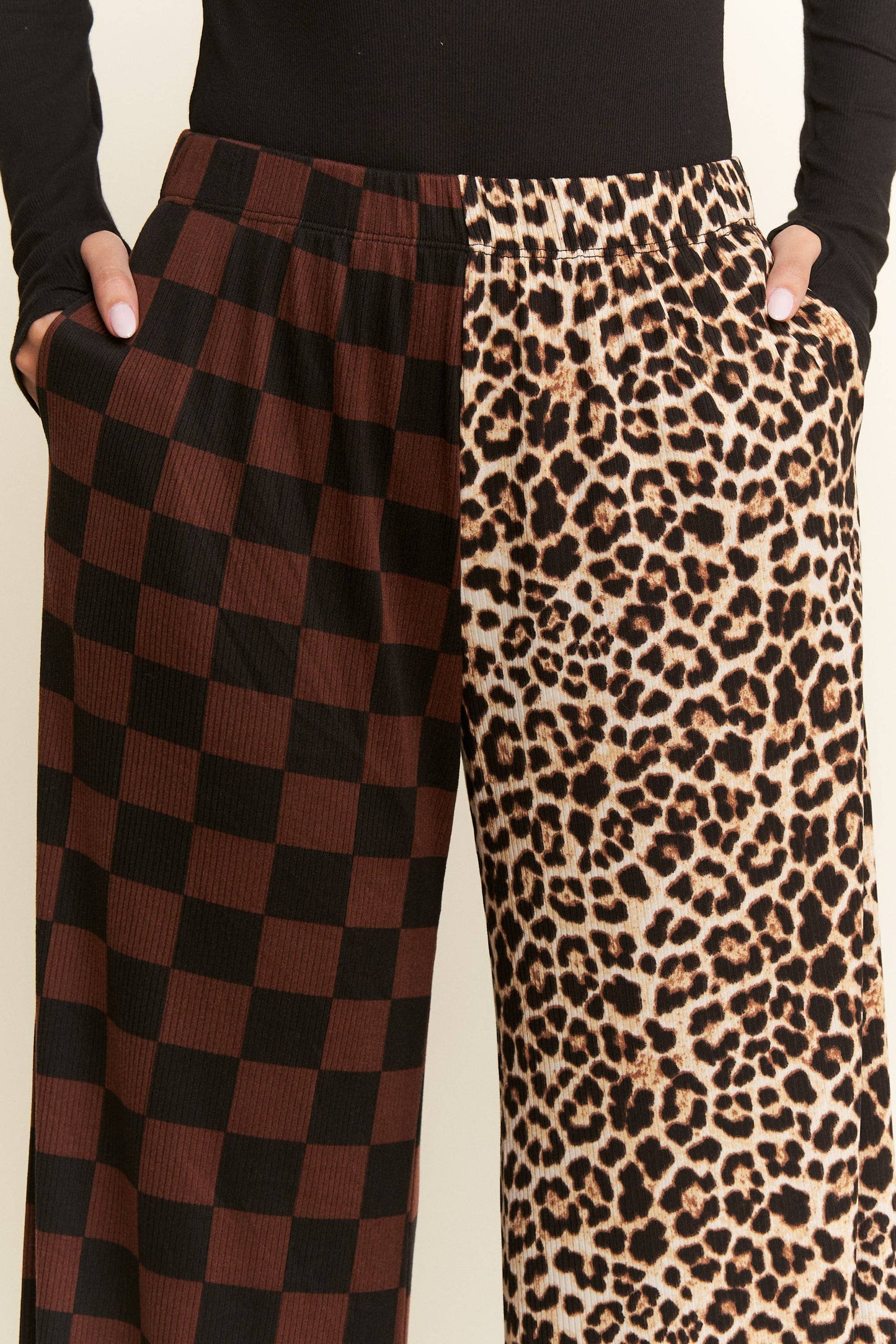 Sid & Nancy Leopard Checkered Pants