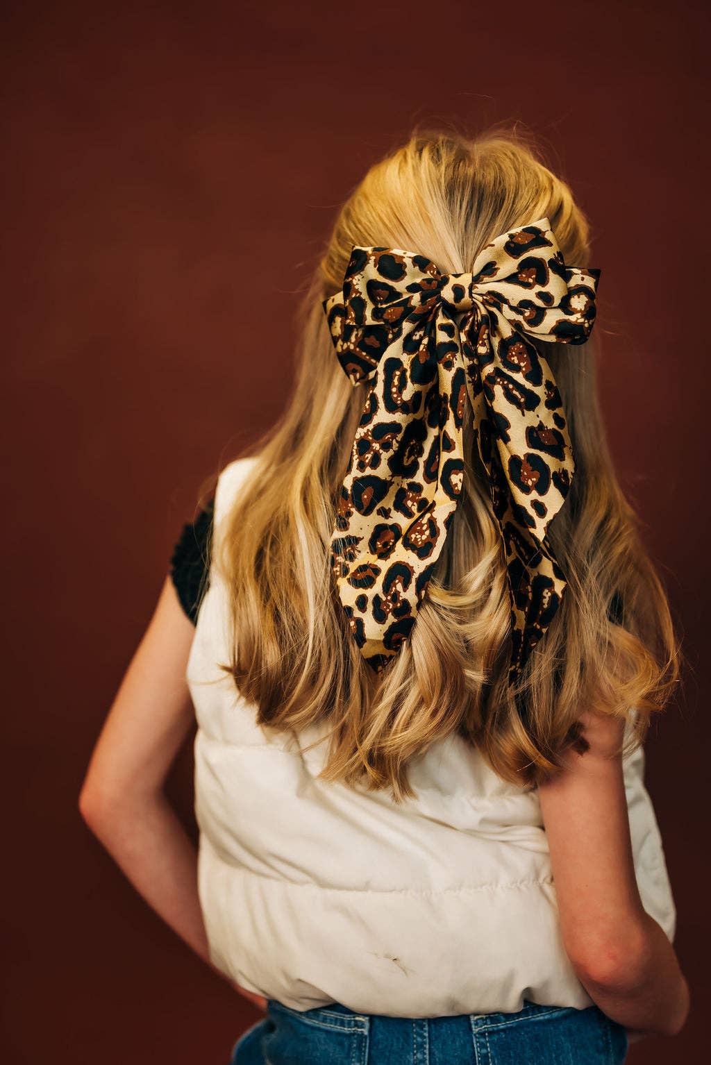Leopard Hair Bow