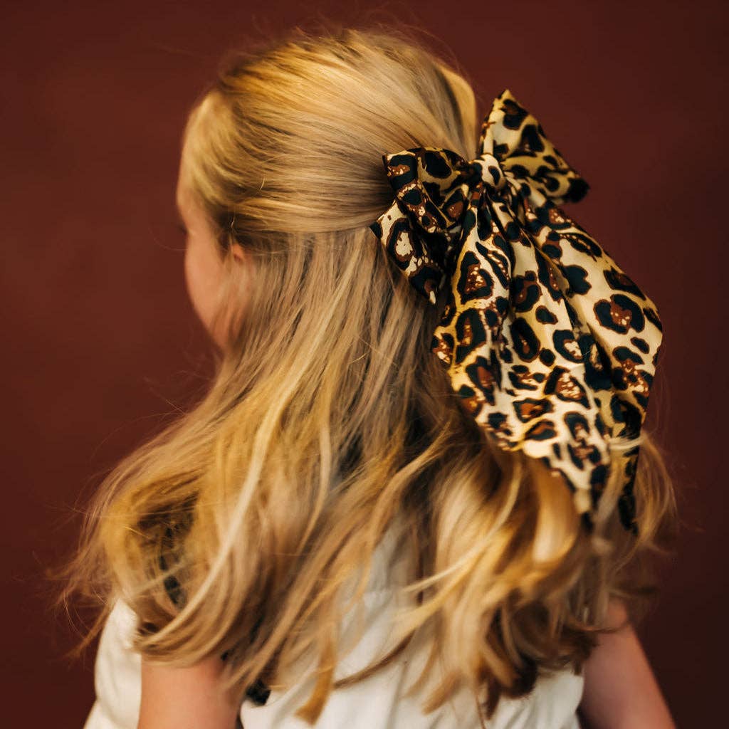 Leopard Hair Bow