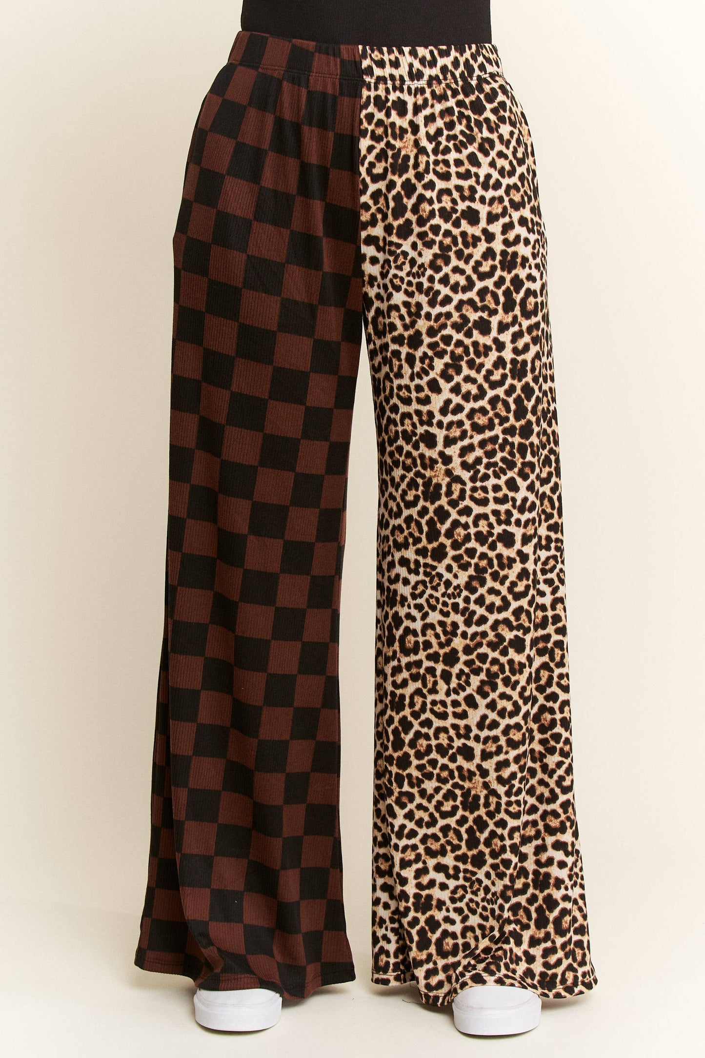 Sid & Nancy Leopard Checkered Pants