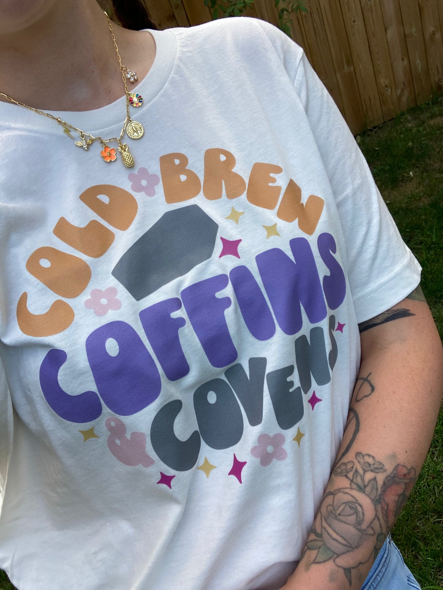 Cold Brew, Coffins & Covens Shirt