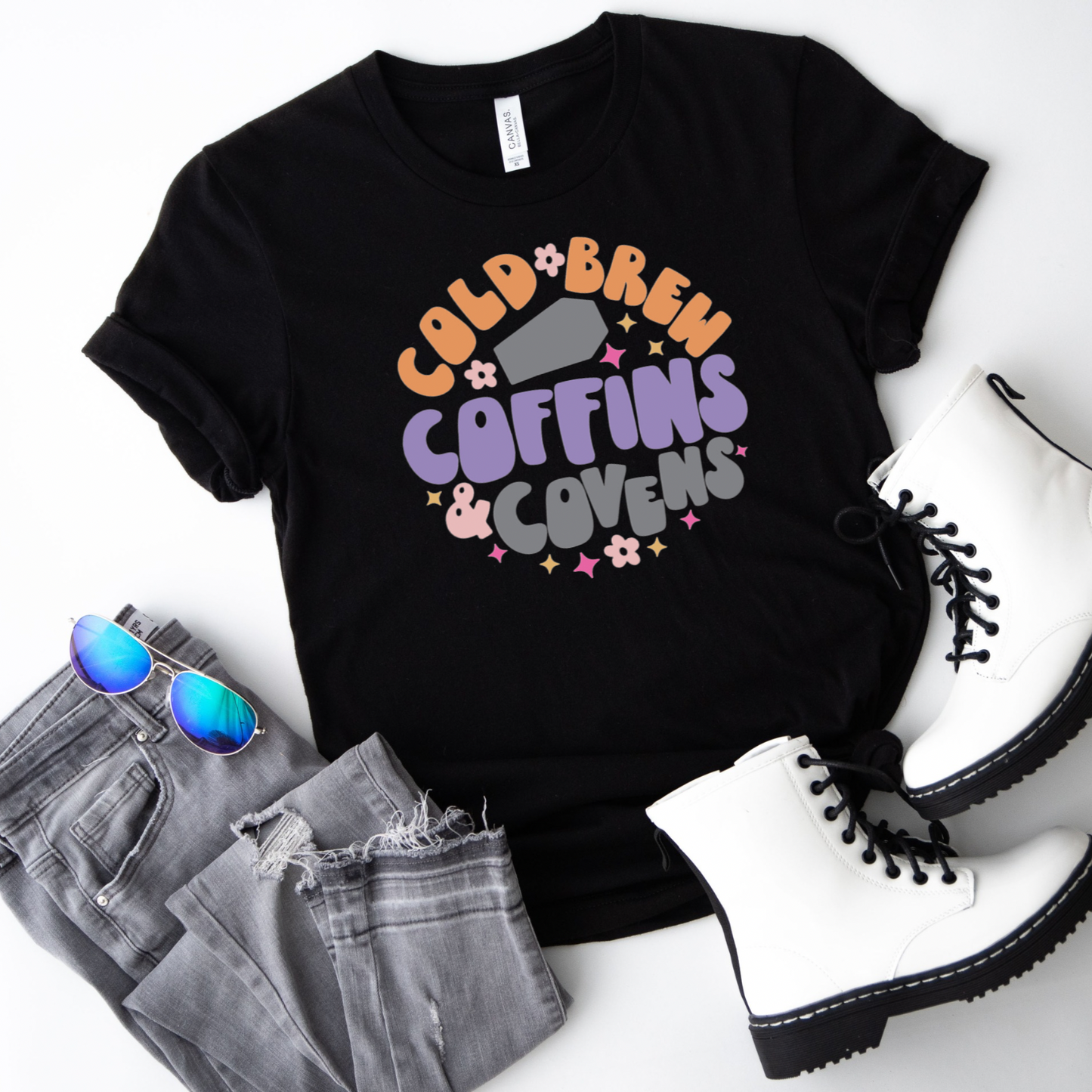 Cold Brew, Coffins & Covens Shirt