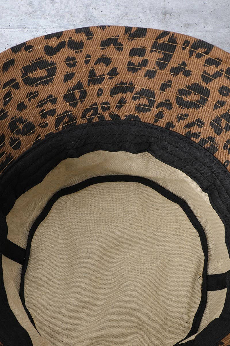 Leopard Print Bucket Hat