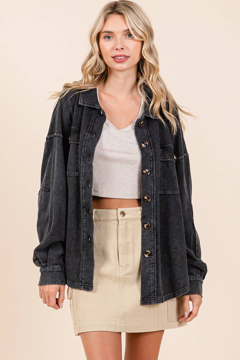 He Better Have a Motorcycle! Black Shacket