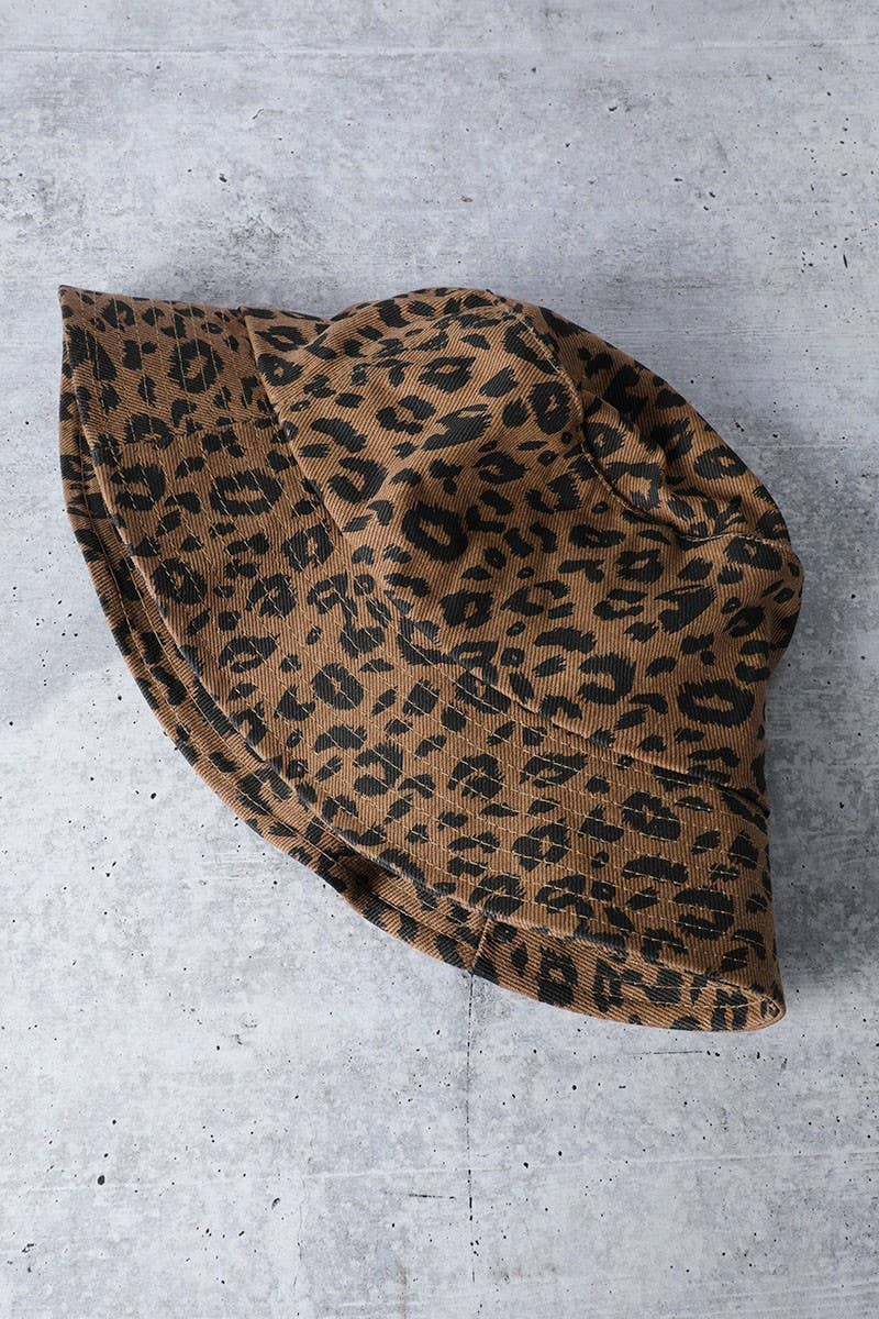 Leopard Print Bucket Hat