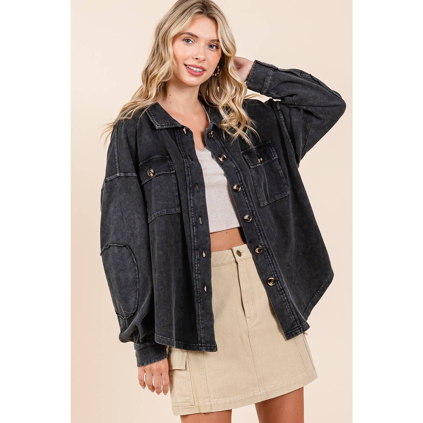 He Better Have a Motorcycle! Black Shacket