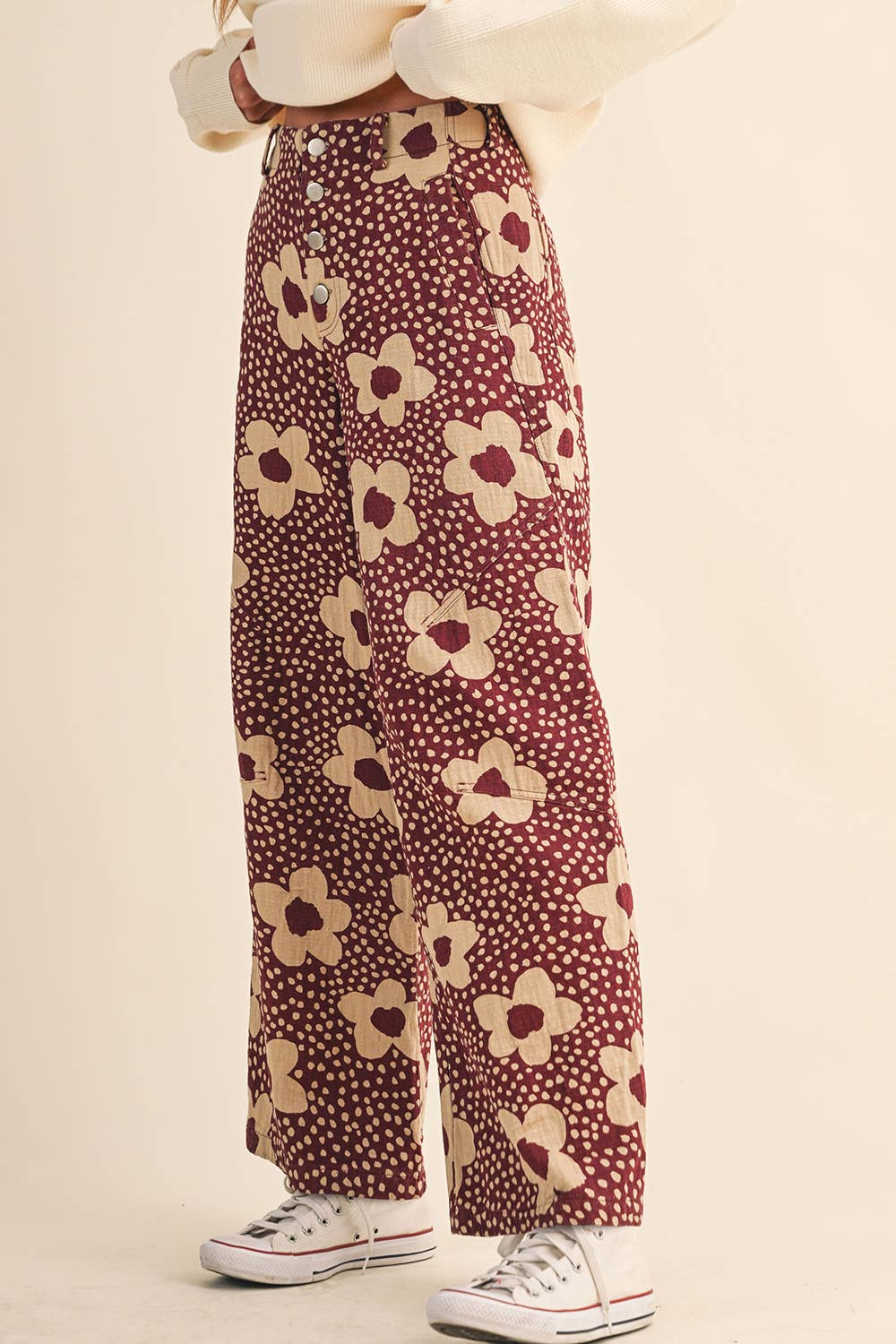 Nick & Nora Floral High Waisted Pants