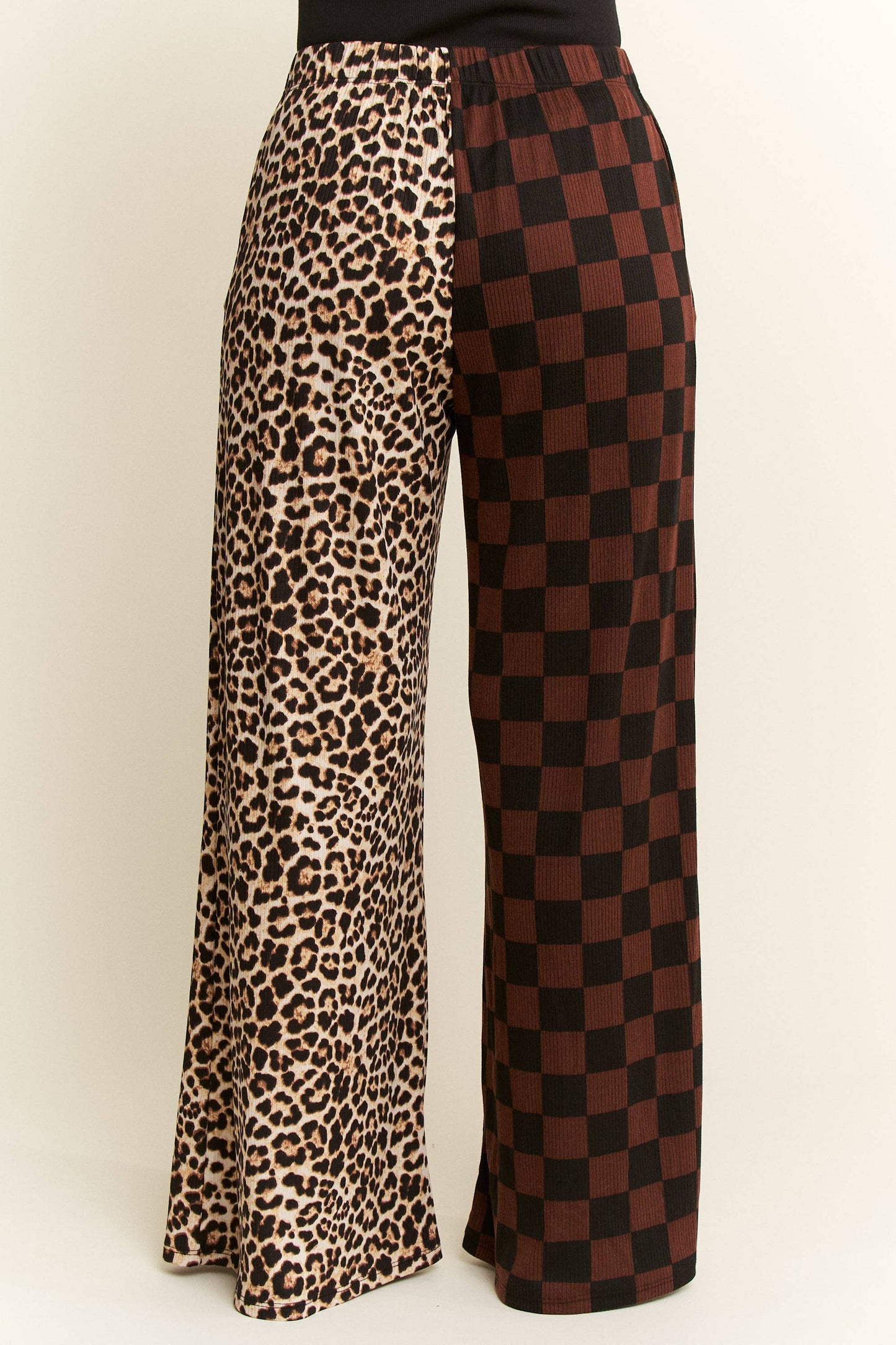 Sid & Nancy Leopard Checkered Pants