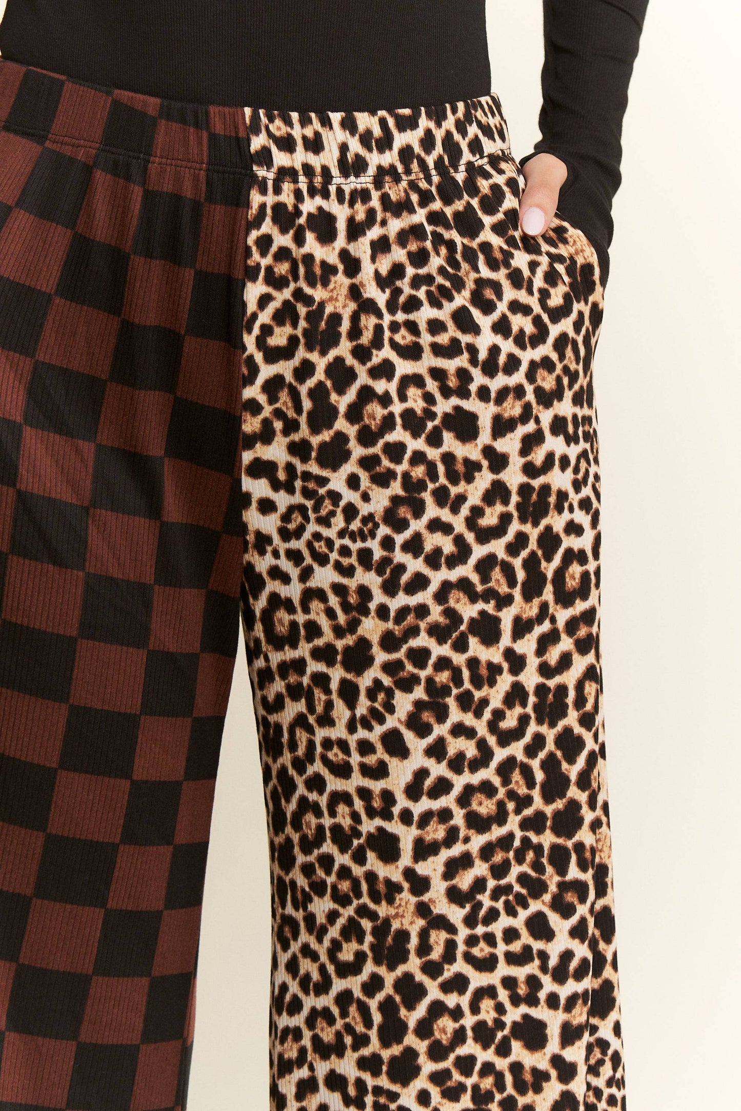 Sid & Nancy Leopard Checkered Pants