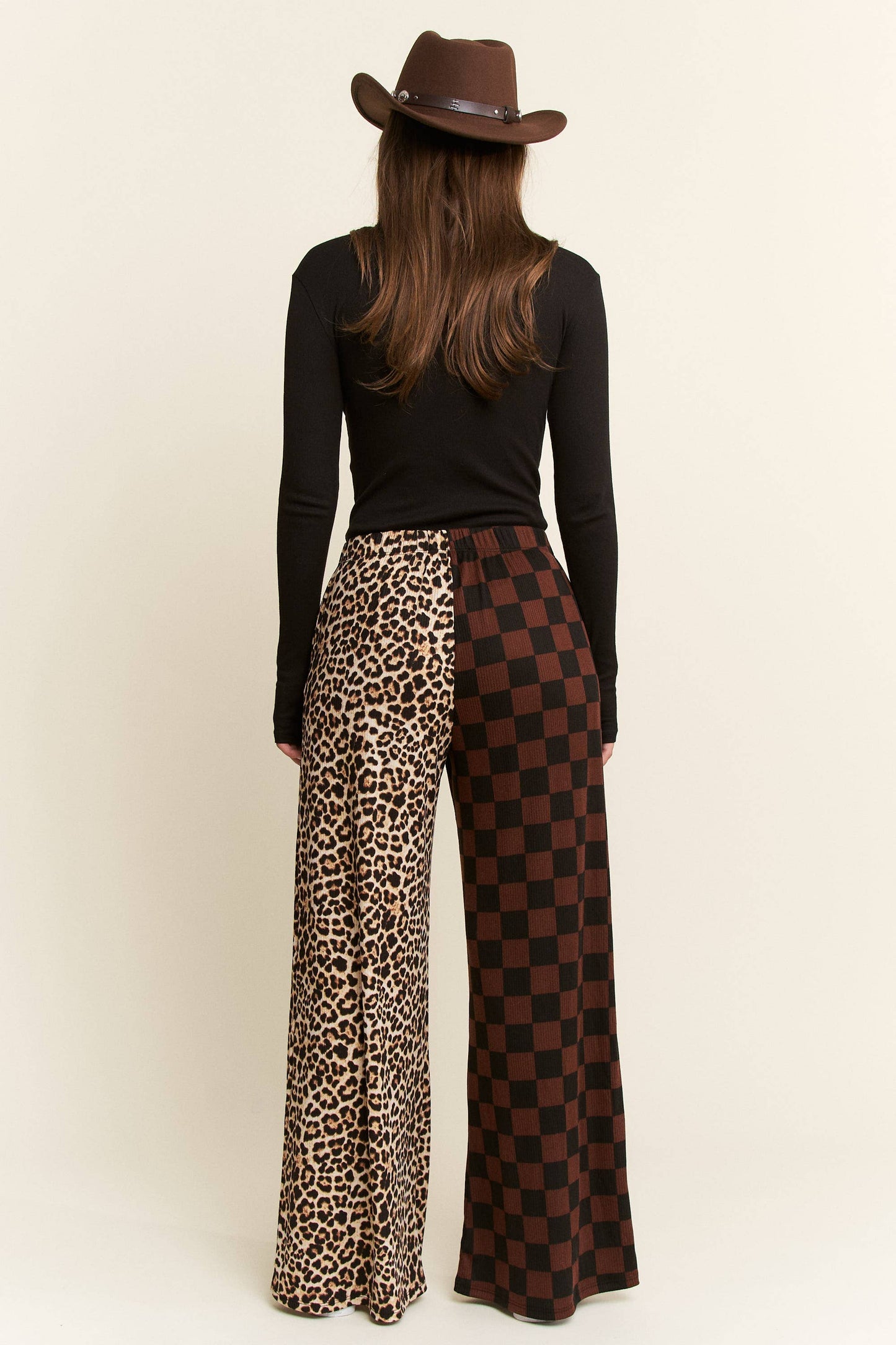Sid & Nancy Leopard Checkered Pants